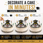 Oasis Supply, Graduation Cake Decorating Kits with Sprinkles (Various Color Grad Caps)