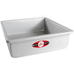 Fat Daddio's Square Aluminum Pans, 14/16-Gauge Hard Anodized Aluminum, Galvanized Steel, Choose from 30 Sizes