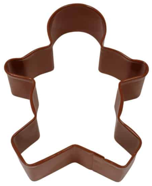 Cookie Cutter Gingerbread Boy  3.75" Brown