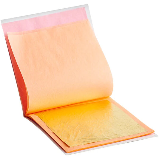 Edible Gold Leaf Sheets, 24K  3 3/8" - 25 Sheets