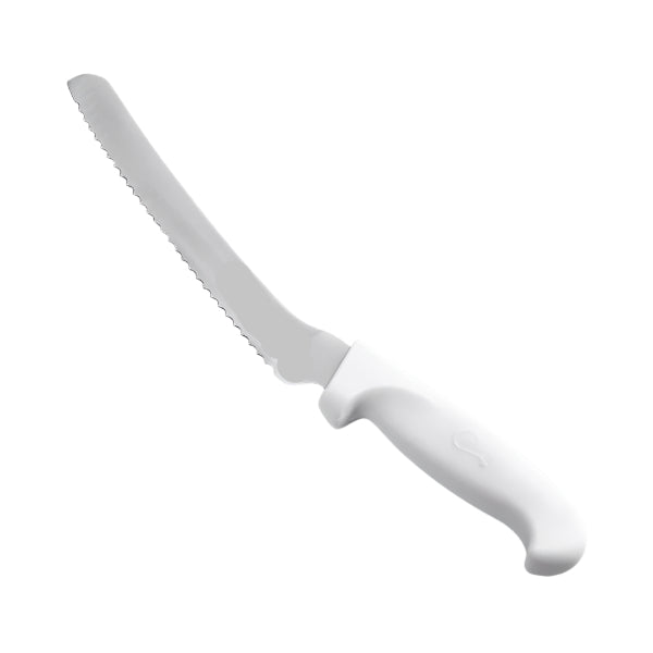 Offset Edge Cake / Bread Knives - Serrated Edge, Choice of Four Lengths