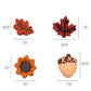 Thanksgiving Fall Edible Cake Decorations - Candy or Cupcake Topper - Assorted Leaves, Acorns, Turkeys, and Pumpkins, 30 Pieces Total