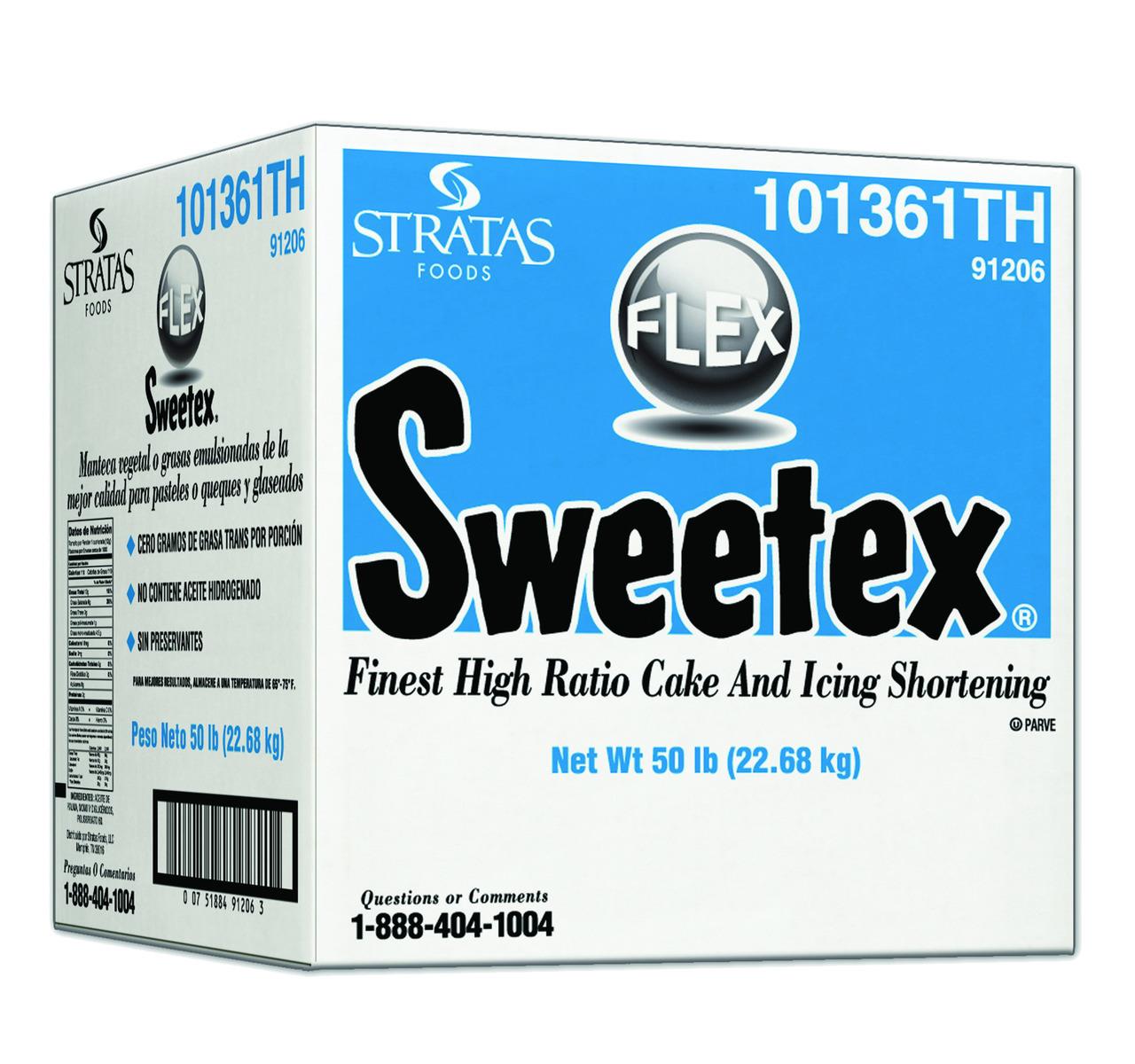 Stratas, Sweetex Finest High Ratio Flex Cake & Icing Shortening, From 2.5 to 50 lbs