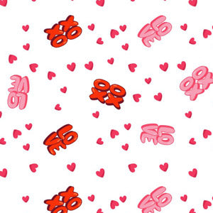 40" x 100' Love Hearts Cello