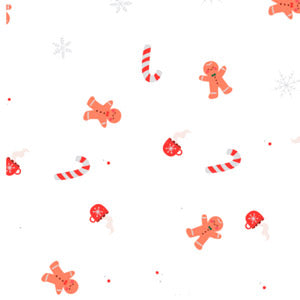 40" x 100' Gingerbread Candy Cane Cello