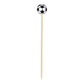 Soccer Ball Bamboo Food / Cocktail Picks, 4 3/4"  - 100 or 1000 count