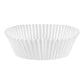 White Fluted Baking Cups - Jumbo Size, Large Diameter, 3 1/2" x 1 1/2"