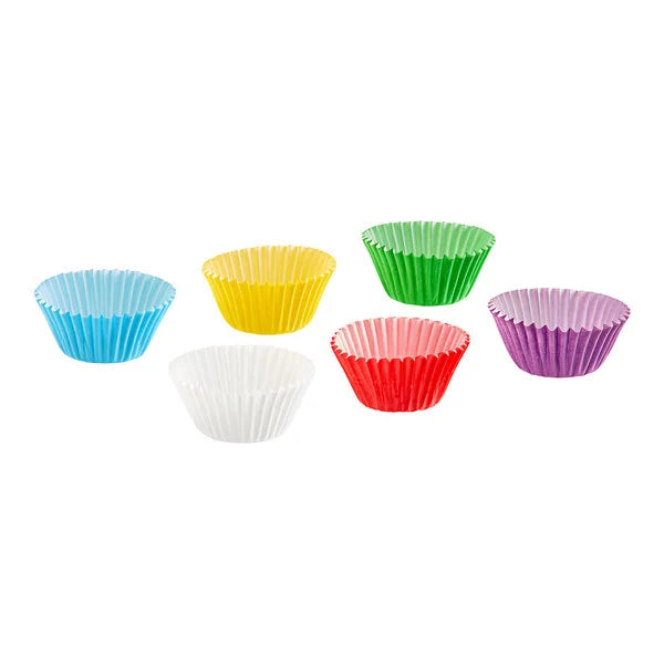 Wilton Mini Size Specialty Baking Cups, 1-1/4'' x 7/8'' - Assorted Rainbow Mini Baking Cup - 150/Pack