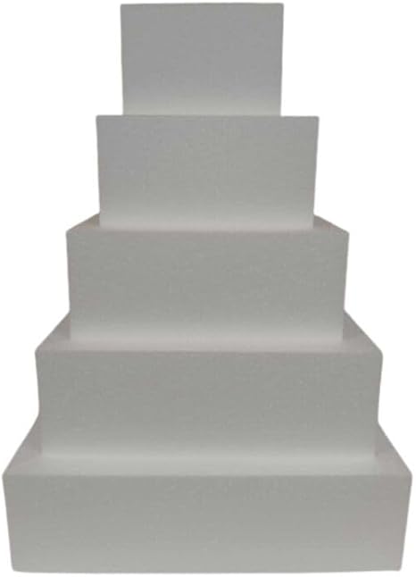 Square Styrofoam Cake Dummy Various Sizes