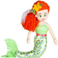 18" Green Mermaid with Red Hair, 1 count