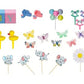 Oasis Supply, Baby Shower, Welcome Baby Cake Topper Kit, Deluxe 30-piece set, Including "B A B Y" Baby Blocks