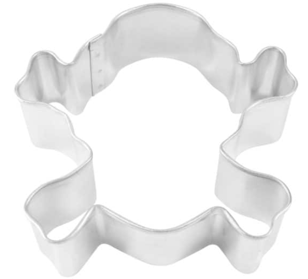 Cookie Cutter Skull & Crossbones 3.5" Black