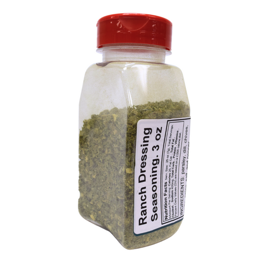 Ranch Dressing & Seasoning Mix (3 oz)â€“ Dried Leaves Jar w/ Shaker Lid â€“ American Seasoning Ranch Herbs on Bread and More!