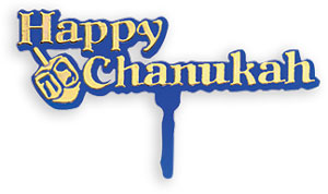 Happy Chanukah Pick W/ Dreydel 72ct