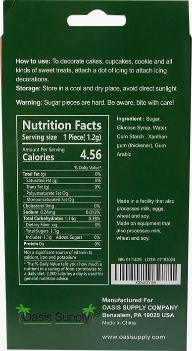 Christmas Holidays Edible Cake Decorations - Candy or Cupcake Topper - 15 Count Snowflake Assortment