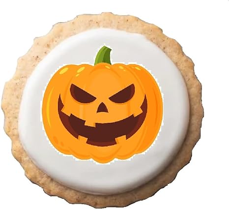 Edible Halloween Cupcake Toppers (12 Count) – Icing Circles Edible Cake Decorations for Baked Goods