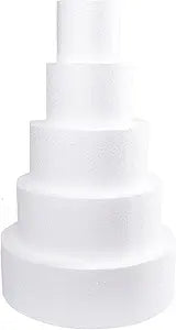 Round Styrofoam Cake Dummy Various Sizes