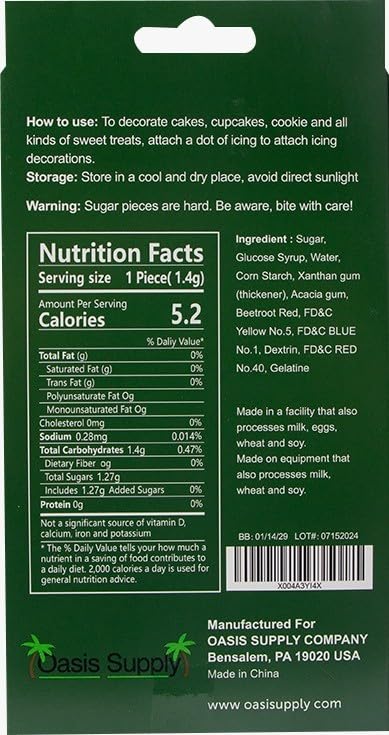 Christmas Holidays Edible Cake Decorations - Candy or Cupcake Topper - 15 Count Tree, Boot, Reindeer, Wreath