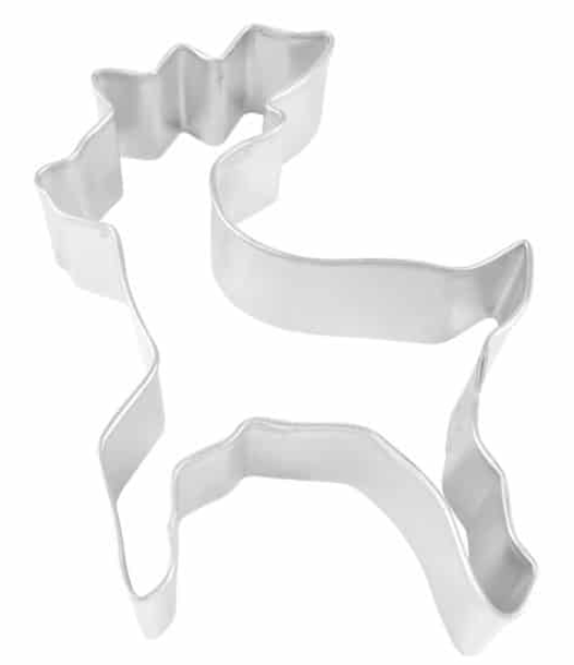 Cookie Cutter Reindeer 4" Tin