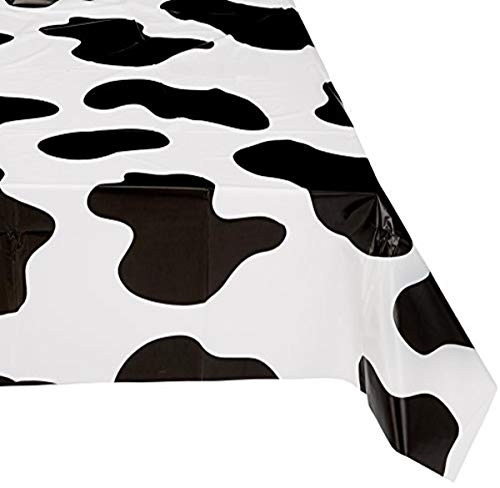 Rhode Island Novelty 54 Inch x 72 Inch Cow PNT Plastic Tablecloth One Per Order