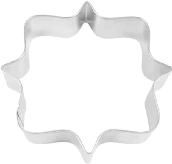 Cookie Cutter Square Plaque 4.25" Tin