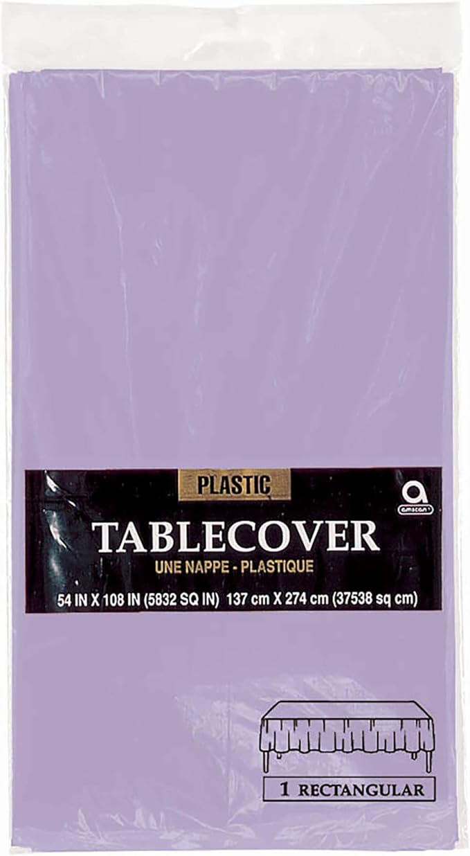 Plastic Table Cover Lavender