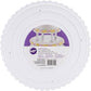Wilton,  Decorator Preferred Round Scalloped Edge Cake Separator Plates, 6" to 14"