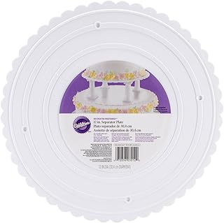 Wilton,  Decorator Preferred Round Scalloped Edge Cake Separator Plates, 6" to 14"