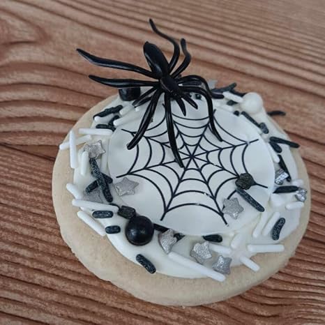 Edible Halloween Cupcake Toppers (12 Count) – Icing Circles Edible Cake Decorations for Baked Goods