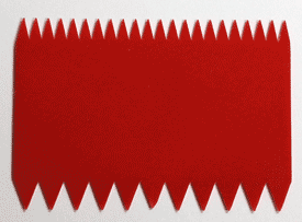 Oasis Brand Red Plastic Decorating Comb, 4 1/4"