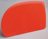 Plastic Bowl Scrapers, Colors Available, Various Sizes and Shapes