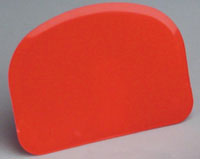 Plastic Bowl Scrapers, Colors Available, Various Sizes and Shapes