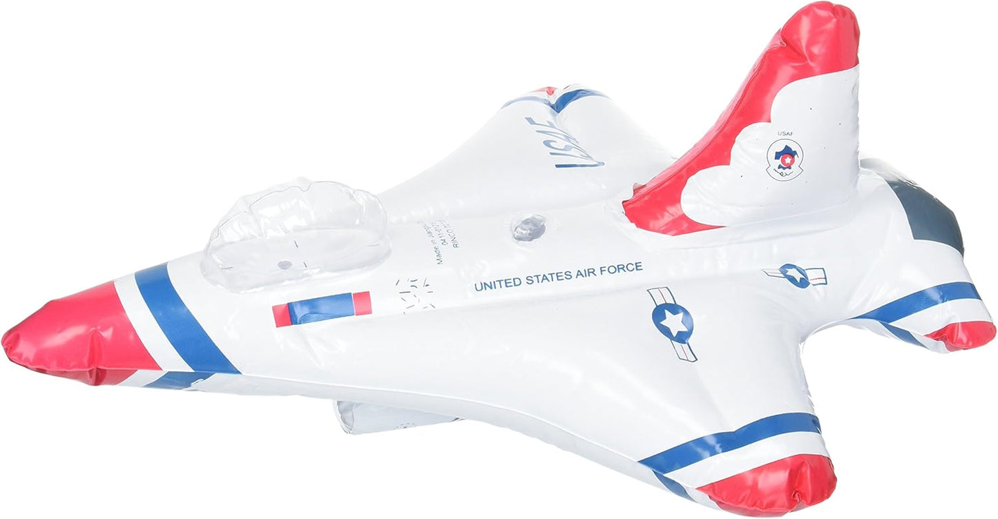 Inflatable 18" Thunderbird Jet R/W/Blue - 1 each