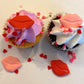 Edible Valentines Cake Decorations (Red & Pink Lips) - Royal Sugar Icing Decorations - Valentine's Sprinkles for Baking