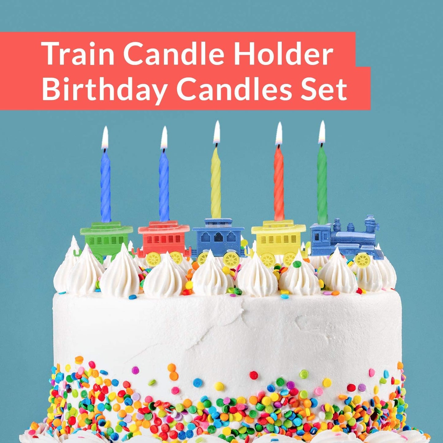 Party Train Candle Holder Birthday Candles