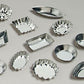 Small Tartlet Mold Set Tinplate - 1-1/2" To 2-1/2" - 6 Styles, - 72 Pcs