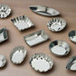 Small Tartlet Mold Set Tinplate - 1-1/2" To 2-1/2" - 6 Styles, - 72 Pcs