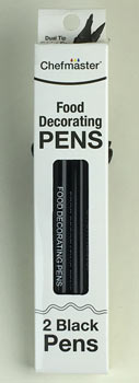 Food Decorating Pens - Black 2 Count