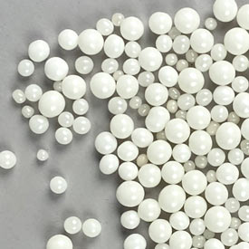 Sugar Pearls White - Assorted Sizes - 1 lb