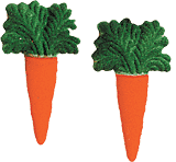 Large Carrot Sugar Shapes 90ct