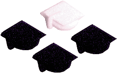 Graduation Hat Sweet Décor® Edible Decorations 256ct