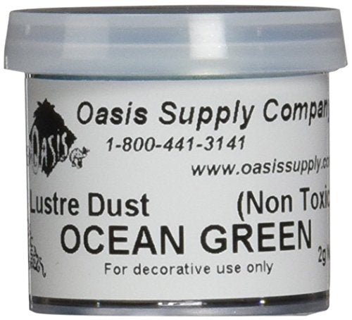 Luster Dusts Cake DP-24 Decorating Dust, Teal Ocean Green, 2 Gram