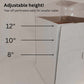 Adjustable Cake/Bakery Transportation Box - 8" x 8" x 12" - 3 count