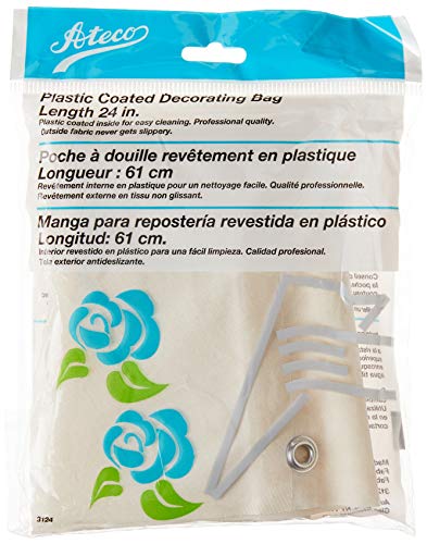 Ateco Plastic Coated Pastry, 24" Decorating Bag, White