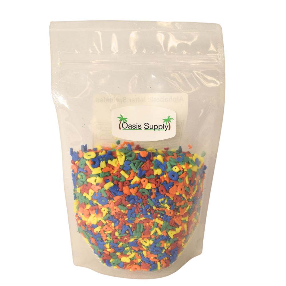 Oasis Supply Letter Shape Sprinkles Quins, 2 pounds