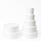 Oasis Supply "Hollow Donut Style EPS Styrofoam Dummy Cake Set - 5" High by 6" 8" 10" 12" 14" -- Stack up to 5 Tiers