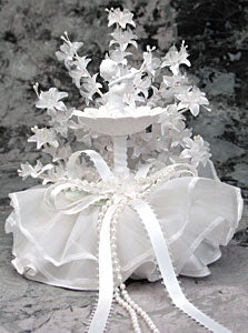 Cupid's Fountain Cake Topper D440, 7 1/2" High