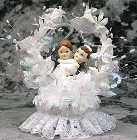 Swept Away Cake Topper, D926, 9" High