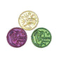 Mardi Gras Coins - Assorted Colors, 1-1/2"