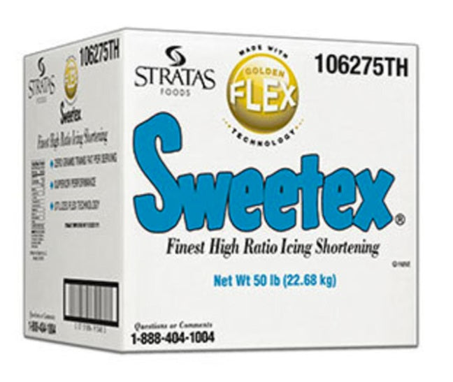 Stratas, Sweetex Golden Flex Cake and Icing Shortening, High Ratio, From 1.5 to 50 lbs